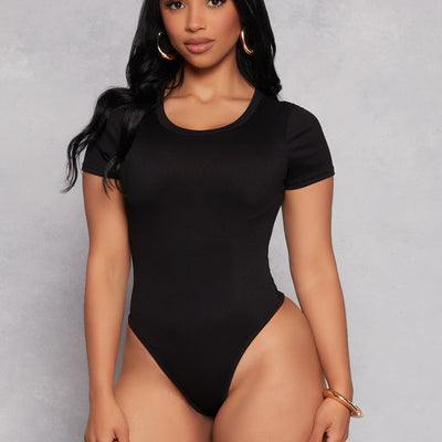 Daisy Basic Crew Neck Short Sleeve Bodysuit