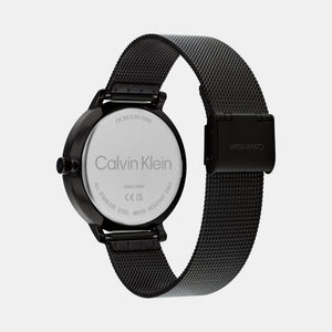 Ck Stun Unisex Quartz Black Dial Analog Mesh Watch 25200401