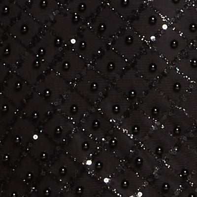 Mesh Lined Beaded Sequin Cami Dress