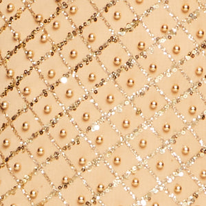 Mesh Lined Beaded Sequin Cami Dress