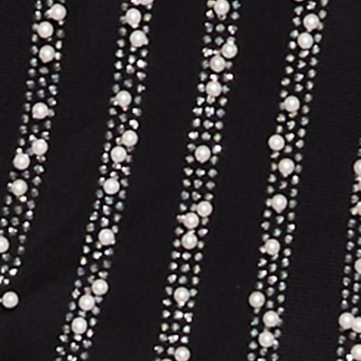Mesh Rhinestone Faux Pearl Bustier Dress