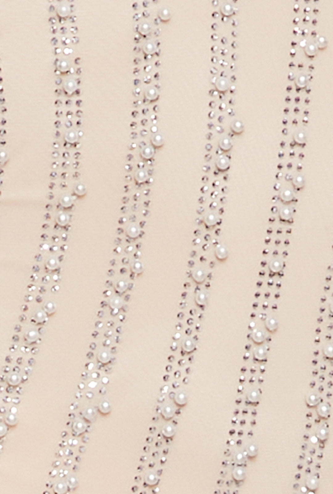 Mesh Rhinestone Faux Pearl Bustier Dress