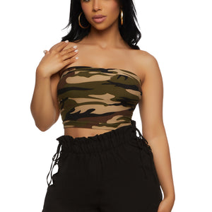 Linen Lace Up Paperbag Shorts