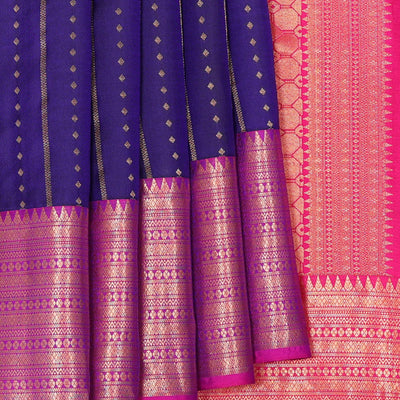 Dark Blue Silk Saree