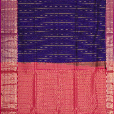 Dark Blue Silk Saree