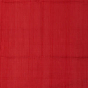 Ikat Silk Cotton Red Saree