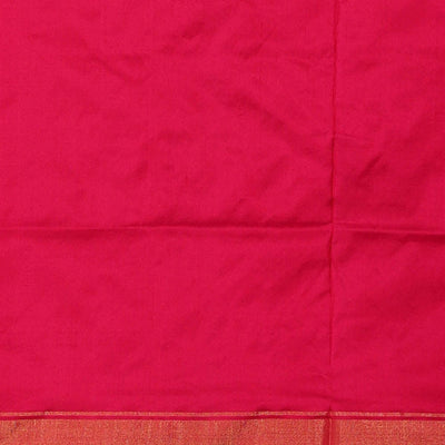 Ikat Silk Dark Magenta Saree