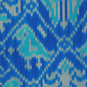 Ikat Silk Royal Blue Saree