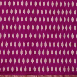 Ikat Silk Magenta Saree