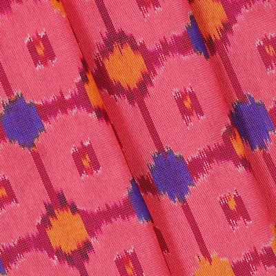 Kanchi Ikat Pink Saree
