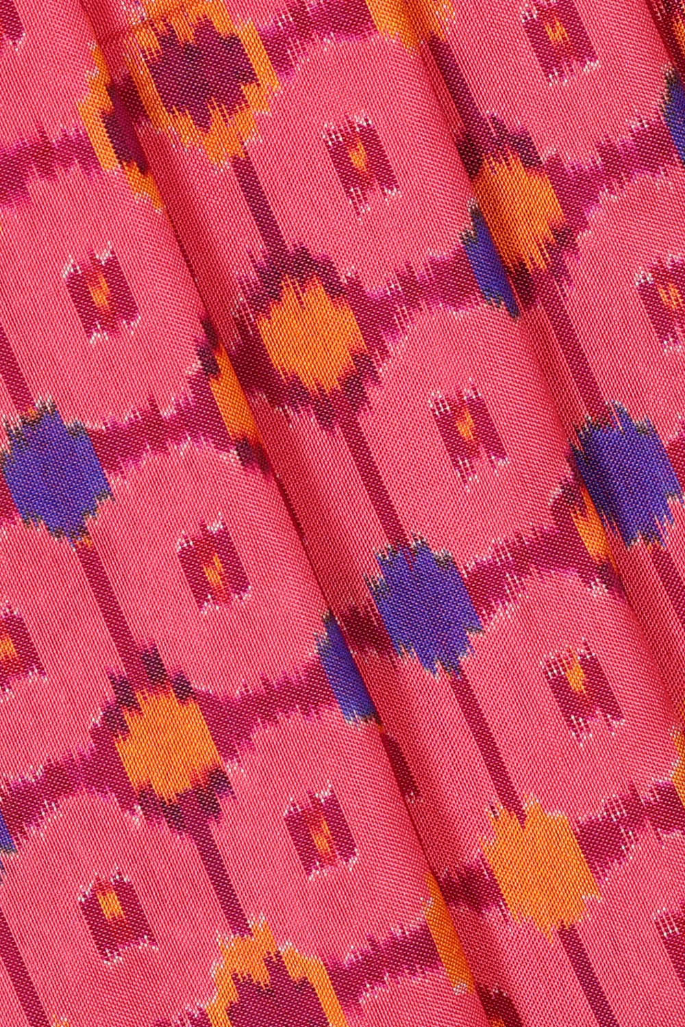 Kanchi Ikat Pink Saree