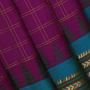 Gadwal Silk Magenta Saree