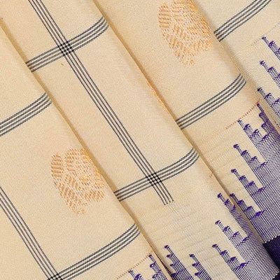Gadwal Silk Cream Saree