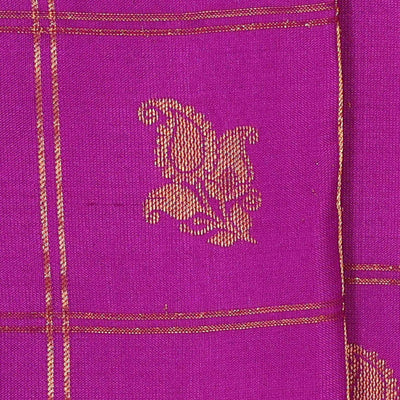 Gadwal Silk Lavender Pink Saree