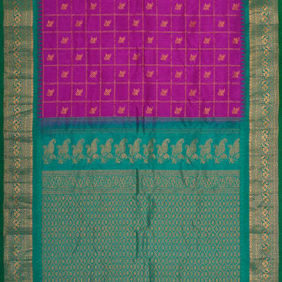 Gadwal Silk Lavender Pink Saree