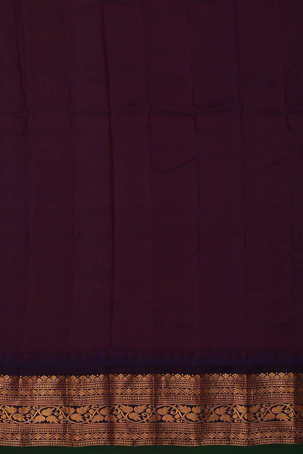 Gadwal Silk Teal Blue Saree