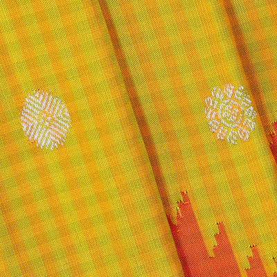 Gadwal Silk Yellow Saree