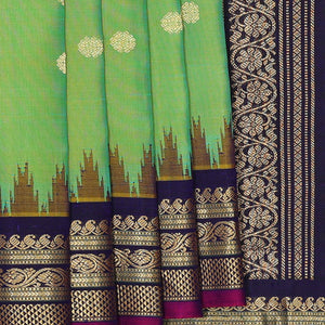Gadwal Silk Light Green Saree