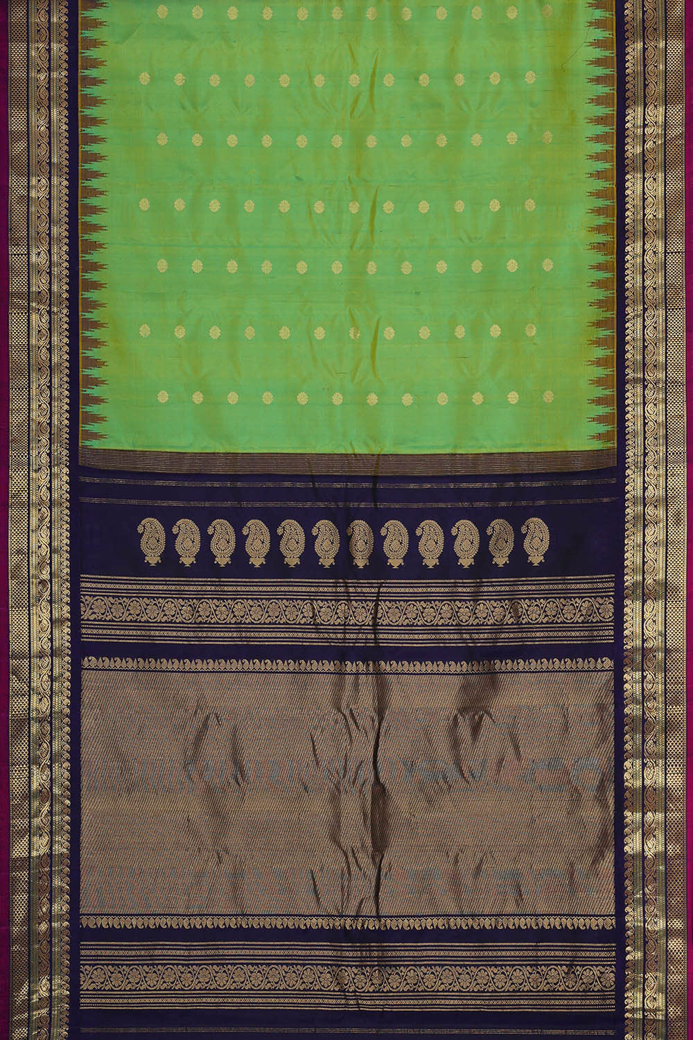 Gadwal Silk Light Green Saree