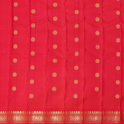Gadwal Silk Bottle Green Saree