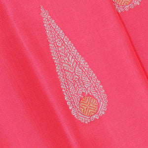 Gadwal Silk Peach Pink Saree