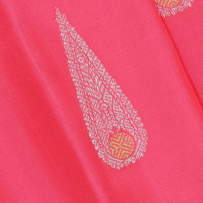 Gadwal Silk Peach Pink Saree