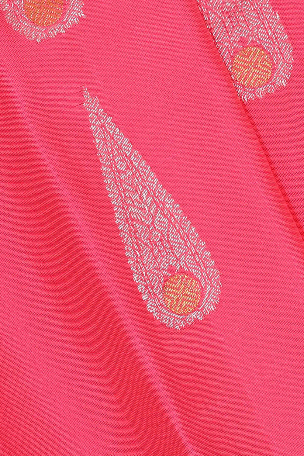Gadwal Silk Peach Pink Saree