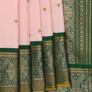 Gadwal Silk Soft Pink Saree