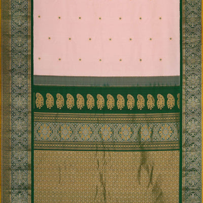 Gadwal Silk Soft Pink Saree