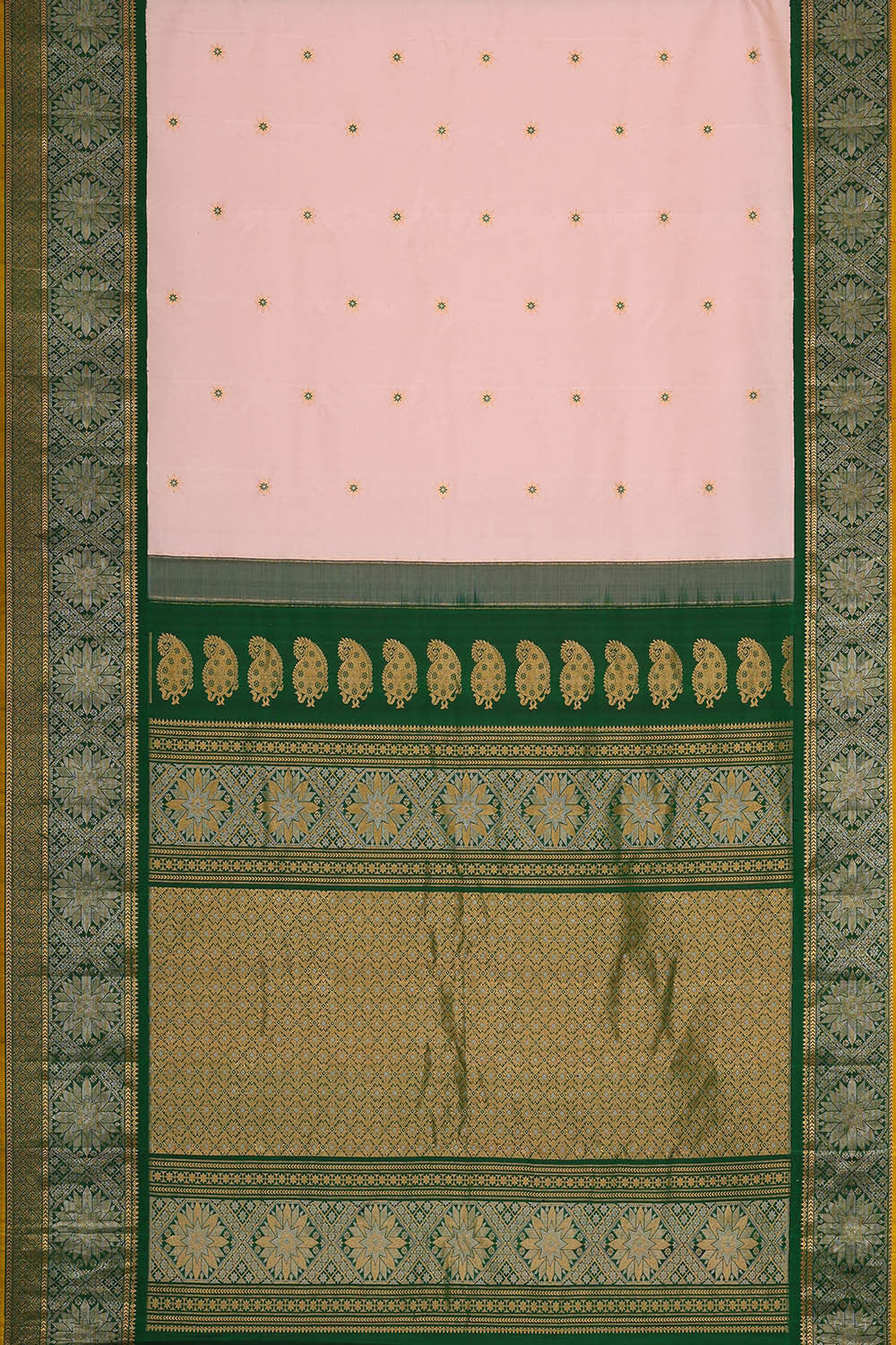 Gadwal Silk Soft Pink Saree