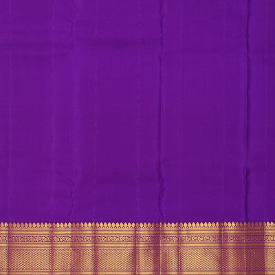 Kanchipattu Bluish Grey Brocade Saree