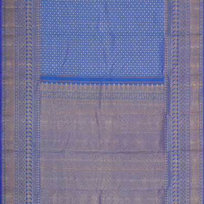 Kanchipattu Blue Brocade Saree