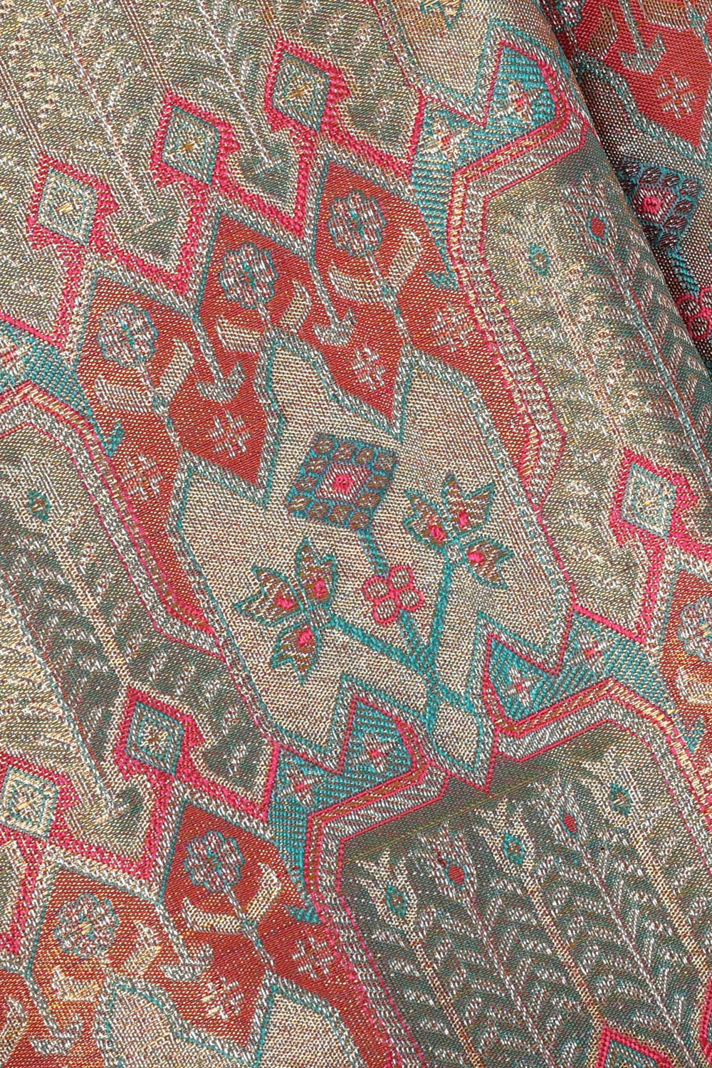 Kanchipattu Blue Tissue Brocade Saree