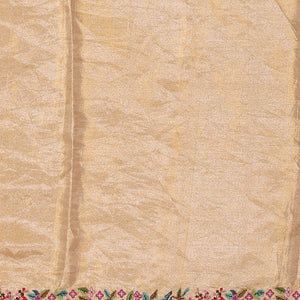 Kanchi Tissue Cream Gold Saree