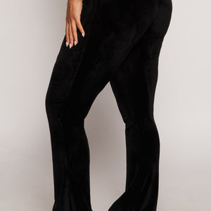 Velour Boot Cut Pants