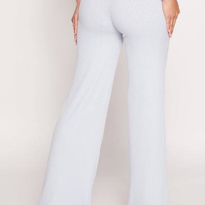 Almost Famous Lace Trim Wide Leg Pants