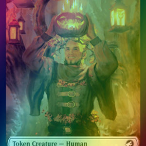 Beast Token (08) // Human Token (01) [Innistrad: Midnight Hunt: Tokens] [Foil]