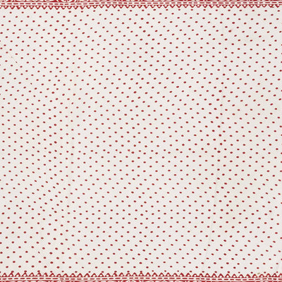 Crimson Woven Jaipur Cotton Saree Printed With White Floral Motifs