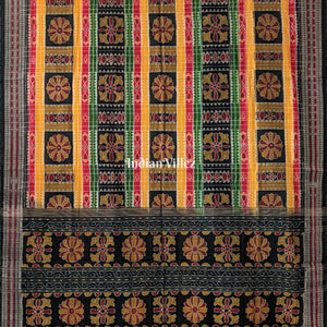 Multicolor Utkal Laxmi Sambalpuri Cotton Saree