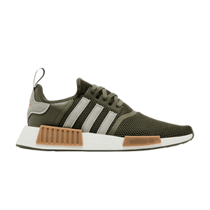 adidas NMD R1 Olive Strata Silver Pebble Cloud White