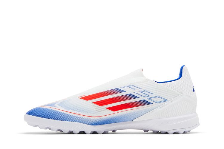 adidas F50 League Laceless Turf Cloud White Solar Red Lucid Blue