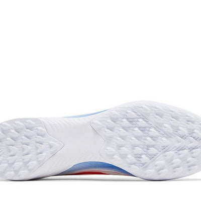 adidas F50 League Laceless Turf Cloud White Solar Red Lucid Blue