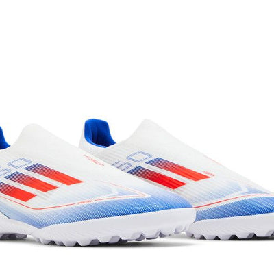 adidas F50 League Laceless Turf Cloud White Solar Red Lucid Blue