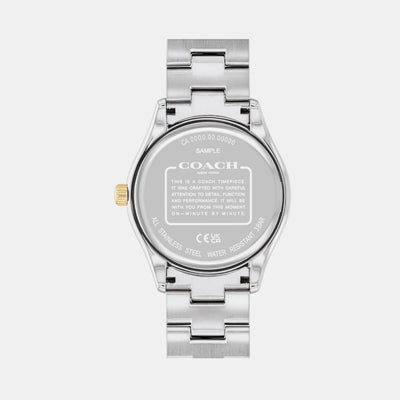 Brooks Unisex Quartz Silver Dial Analog Stainless Steel Watch 14400034