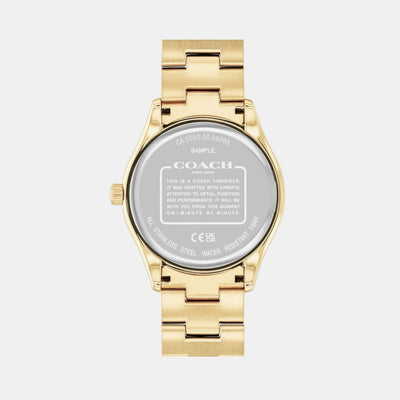 Brooks Unisex Quartz Black Dial Analog Stainless Steel Watch 14400035