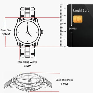 Brooks Unisex Quartz Black Dial Analog Stainless Steel Watch 14400035