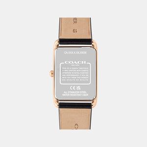 Elliot Unisex Quartz Gunmetal Dial Analog Calfskin Watch 14400041