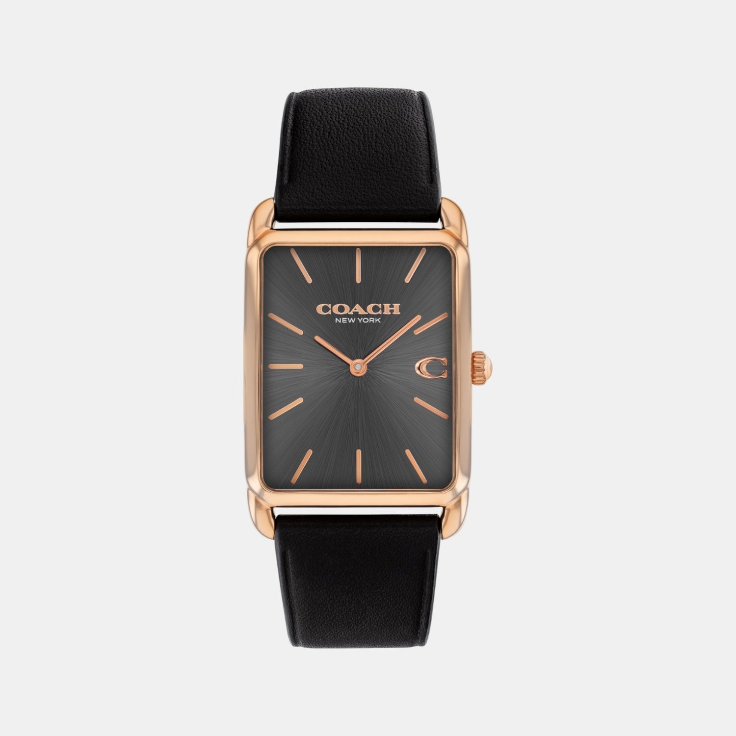 Elliot Unisex Quartz Gunmetal Dial Analog Calfskin Watch 14400041