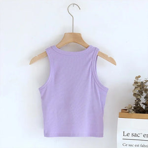 Luked Tank Tops with Inbuilt Bra