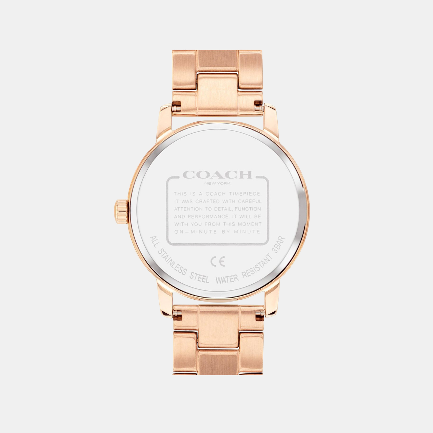 Grand Women Quartz Rose Gold Dial Analog Stainless Steel Watch 14503492